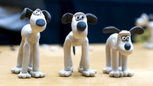 Image of three Gromits made in a workshop