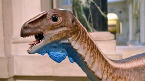 Photo of the Bristol Dinosaur model Thecodontosaurus