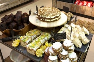 Photo of a selection of cakes in the Bristol Museum & Art Gallery cafe