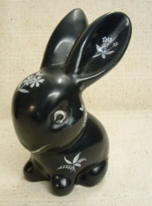 Photograph of a porcelain rabbit