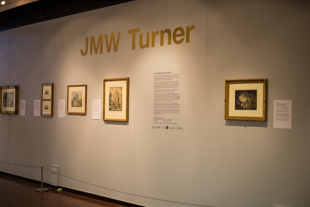 Photo of the Turner exhibition at Swindon Museum & Art Gallery