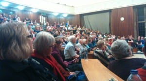 A full auditorium enjoying an interesting and free lecture, thanks to the Friends of Bristol Museums, Galleries & Archives.