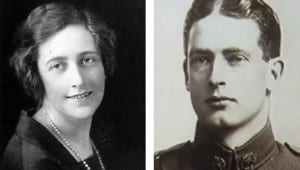 Photos of Agatha Christie 1925 and Archibald Christie 1915