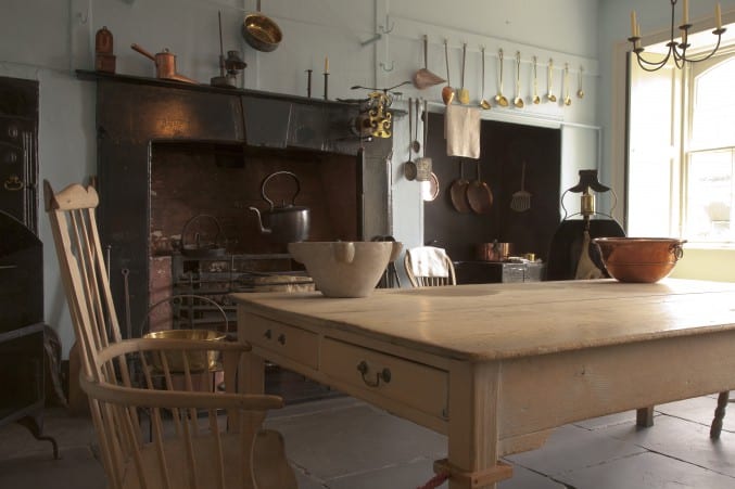 The kitchen inside The Georgian House Museum