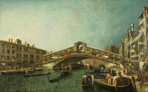The Rialto Bridge painting