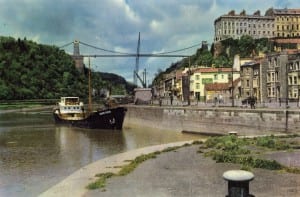 The entrance to the City Docks from the River Avon, showing MV (motor vessel) Alwin Klein at Cumberland Basin, c. 1950