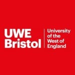 University of the West of England logo in red and white