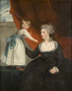 Painting by Sir Joshua Reynolds of Portrait of the Hon. Frances Courtenay, Lady Honywood (b.1763) and her Daughter