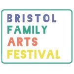 Bristol Family Arts Festival in purple, green red and yellow text