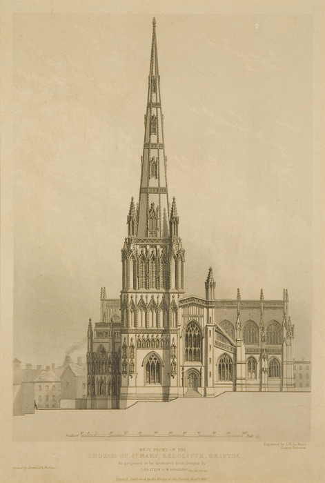 Drawing of St Mary Redcliffe Church.