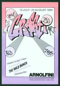 Poster from the Arnolfini advertising The Wild Bunch