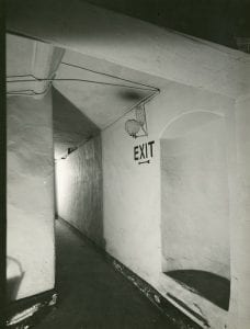 A photographs taken in the 1940s show gas lighting still in use