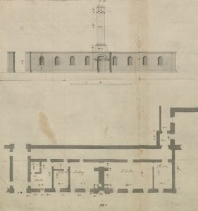 Extract from Vanbrugh’s drawings of Kings Weston House