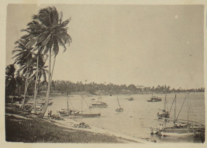 A view of the coastline at Dar es Salaam