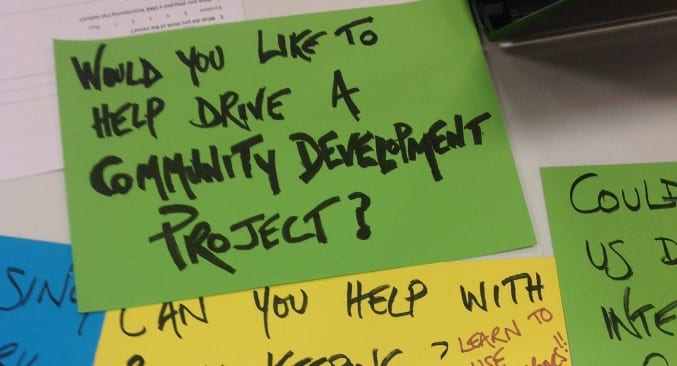 Photo of post-it notes
