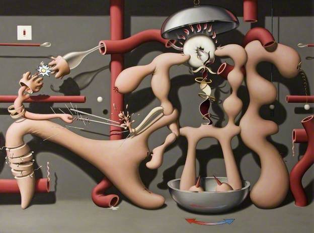 Painting by Greenwood called Rings and Strings and Things