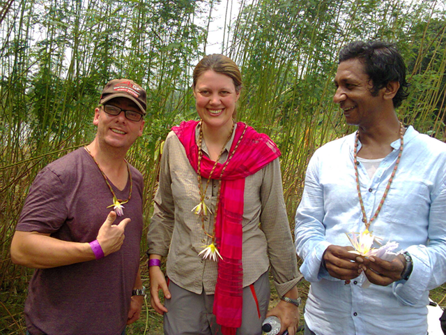 Charlotte Scott on location in Bangladesh