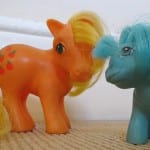 photo of two my little pony toys
