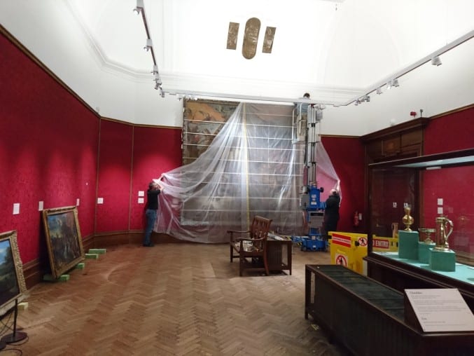 Photo of the closed gallery 3 at Bristol Museum