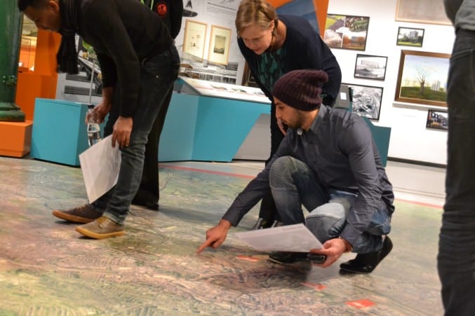 students on an ESOL tour at M Shed