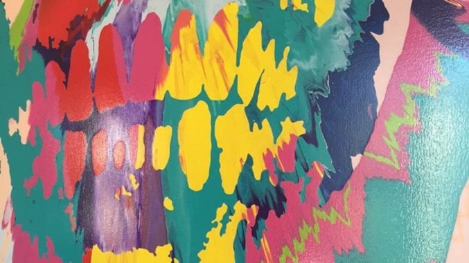 Detail of Beautiful Hours Spin Painting IX by Damien Hirst