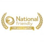 Picture of the National friendly logo for their 150 years