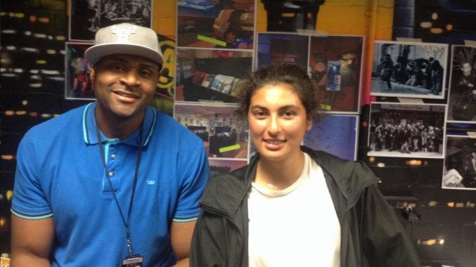 Tash stood next to Duppy Beatz