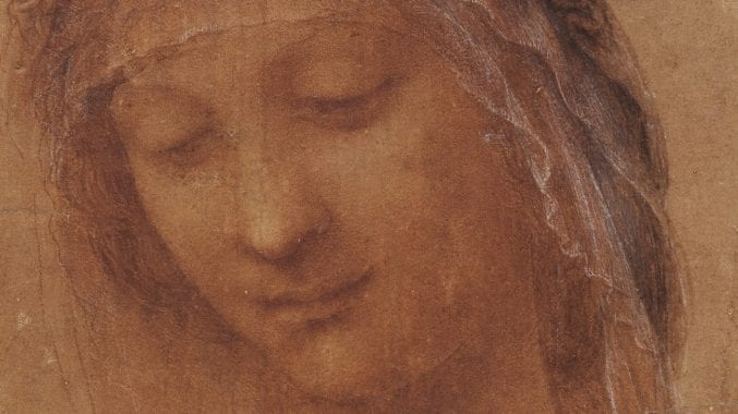 The Head of the Madonna by Leonardo da Vinci