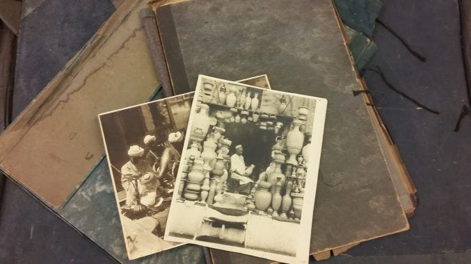 Original folders in which Veevers stored his work (ref. 2018/007 Folders)