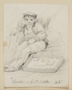 Fossil Seller, attributed to George Cumberland Senior (1754-1848)