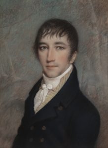 A portrait of Clement Clark Moore by James Sharples, Senior. K1006