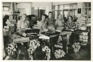 Women from the Kenya RBL Women’s Section making wreaths, 1950s (from BECC 2003/212/1/5)