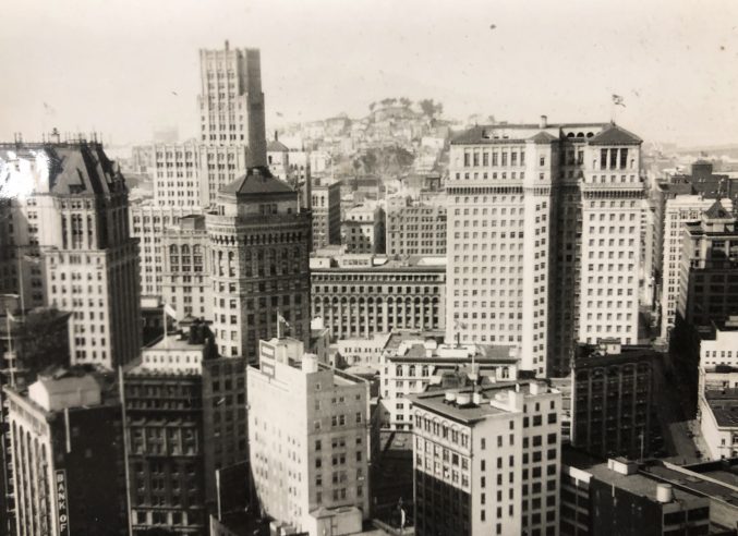 View across skyscrapers in San Francisco, Sep 1931