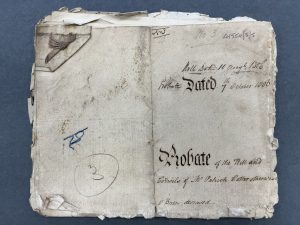 Photo of O'Brien's will.